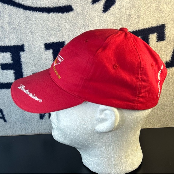 Budweiser 2010 FIFA World Cup Strapback Red Baseball Cap Hat Embroidered Logo - Picture 7 of 8